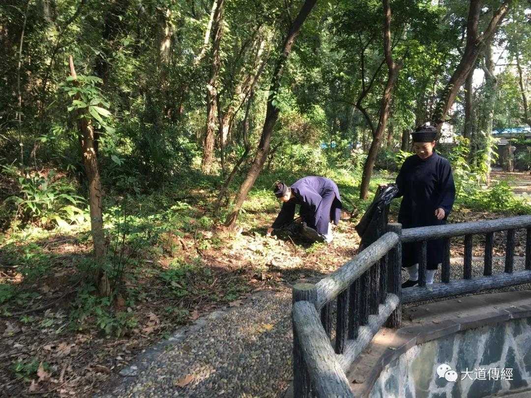 武汉大道观开展“热爱东湖 保护东湖”清除景区白色垃圾活动-道音文化