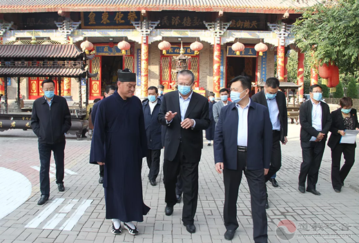 山东省人大调研组赴临清泰山行宫碧霞元君祠调研