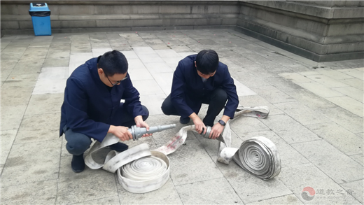 苏州玄妙观举行消防技能达标检验