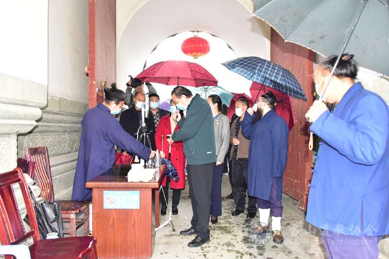 湖北省十堰市政协副主席一行赴静乐宫和道教学院调研工作-道音文化