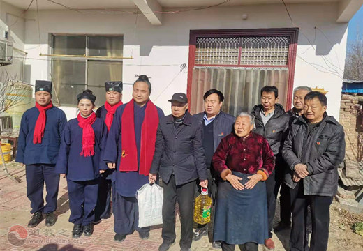 山东省莘县道教协会赴董杜庄镇开展冬季送温暖扶贫慰问活动-道音文化