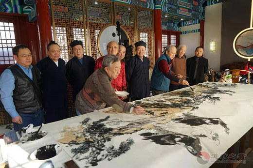 北京市西城区道教协会举办书画笔会活动