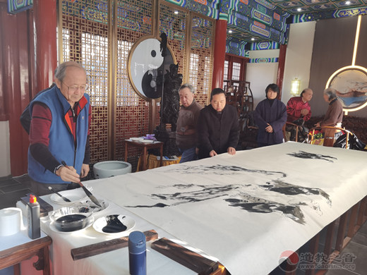 北京市西城区道教协会举办书画笔会活动