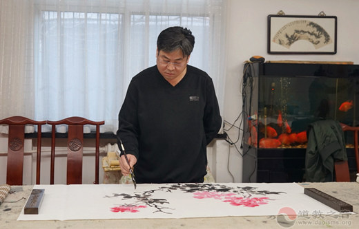 丹青熠熠墨韵长 书画笔会迎新春