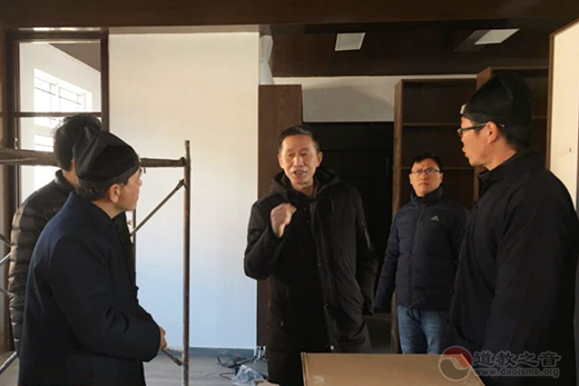 南京市民宗局一级调研员金宗泽一行到市道协检查安全工作