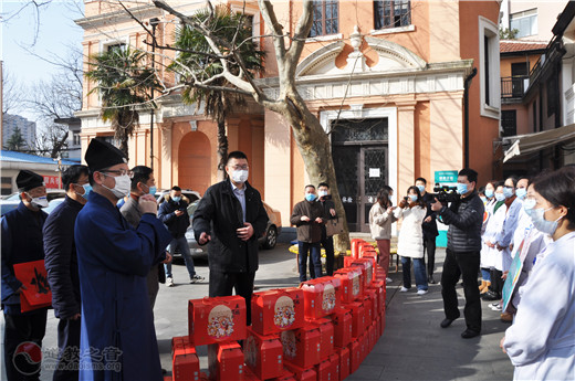上海城隍庙、上海白云观慰问黄浦区抗疫一线医护工作者-道音文化