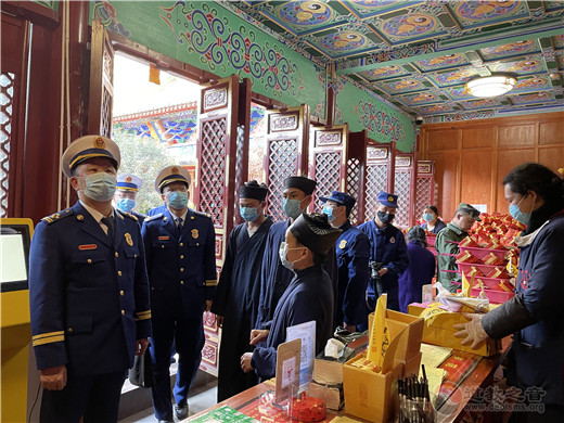云南省消防救援总队王政委一行莅临昆明市真庆观进行消防安全检查-道音文化