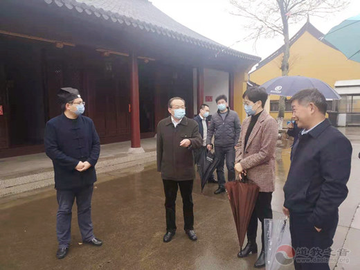 江苏省昆山市委常委、统战部部长金健宏督查石牌东岳庙-道音文化