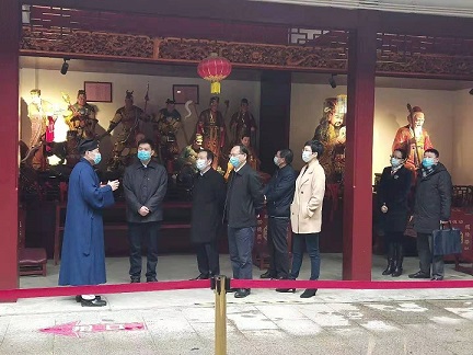 上海市浦东新区区委统战部长张峰赴社庄庙调研-道音文化