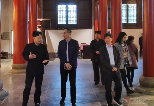 江苏省道教协会秘书长凡东伟一行到苏州玄妙观调研-道音文化