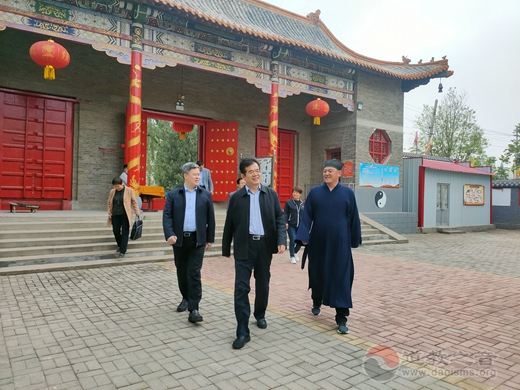 聊城市委统战部副部长、民宗局局长辛刚英一行到临清市泰山行宫碧霞元君祠调研-道音文化