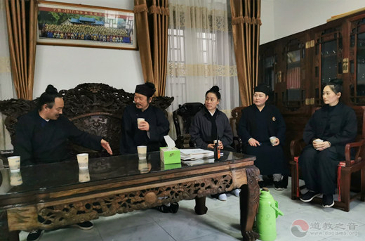 山东省青州市道协班子成员赴崂山太清宫交流学习