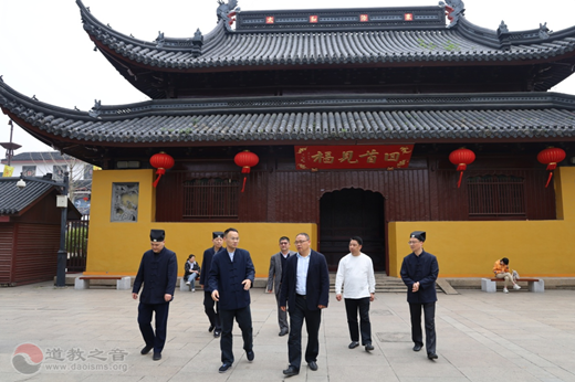 江苏省启东市道教协会一行参访苏州玄妙观-道音文化