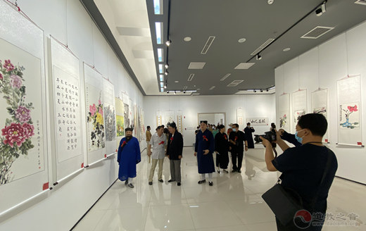 保定道教界庆祝建党100周年书画展开幕