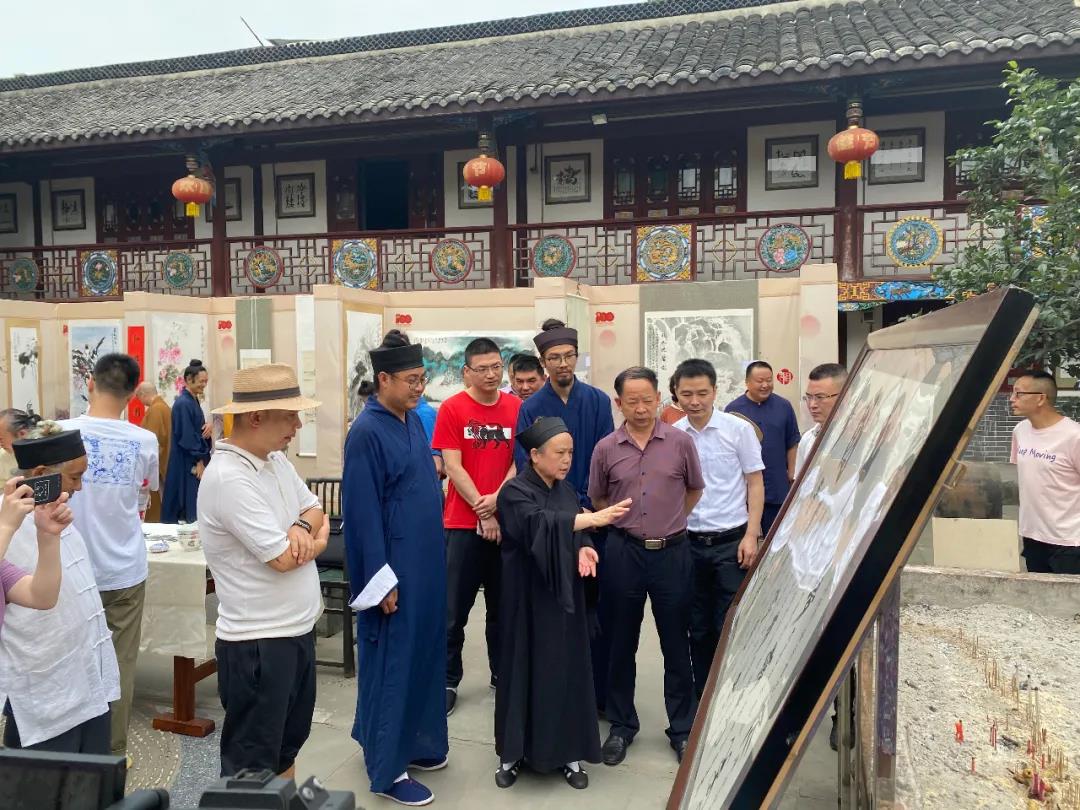 成都市道教协会庆祝中国共产党成立100周年系列活动之青白江区三清观书画作品展成功举办