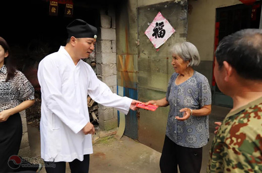 山东省临沂市道教协会开展七月份“每月一善，扶危济困”慈善活动-道音文化
