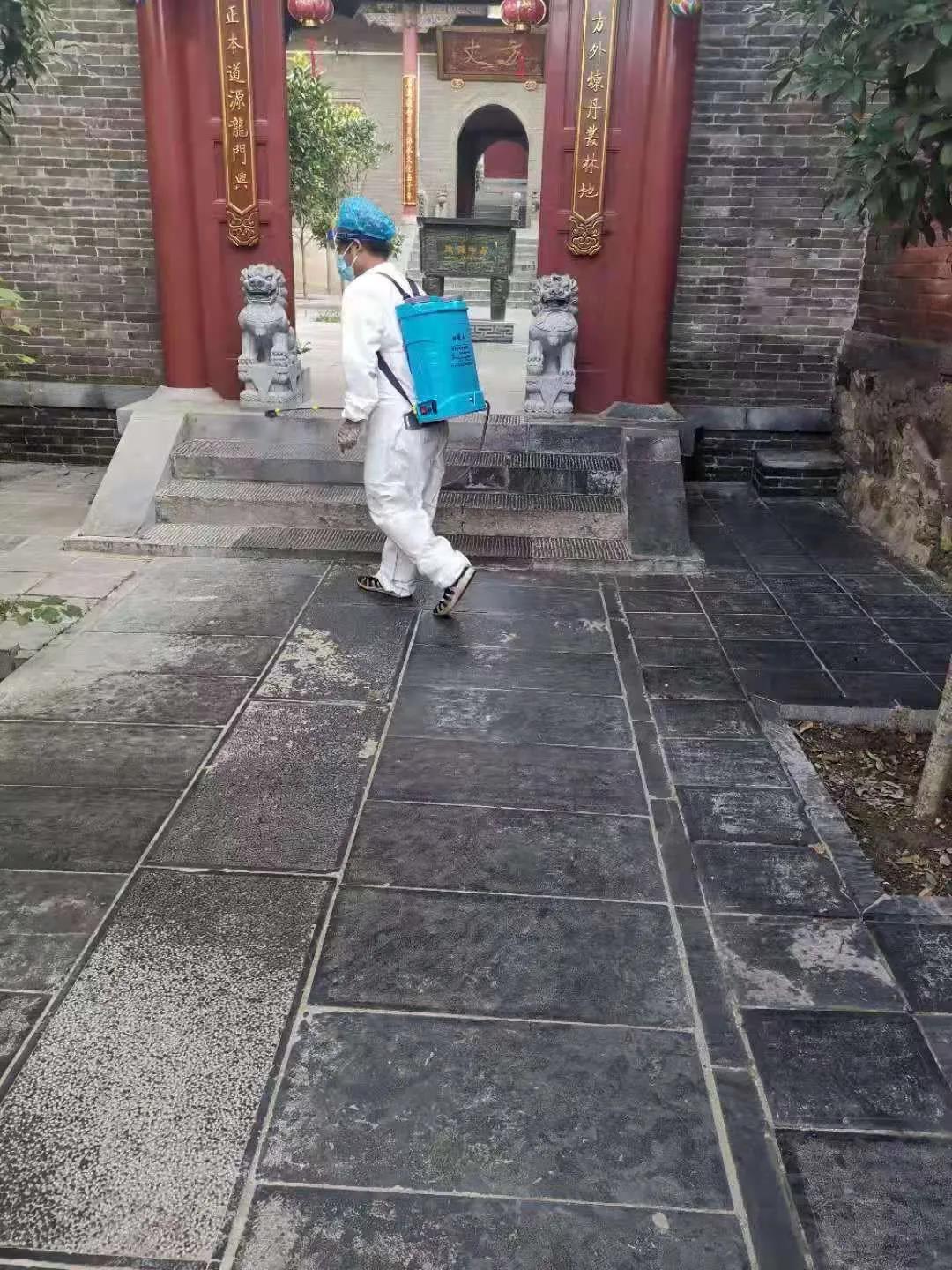 河南嵩山中岳庙开展预防性消毒工作-道音文化