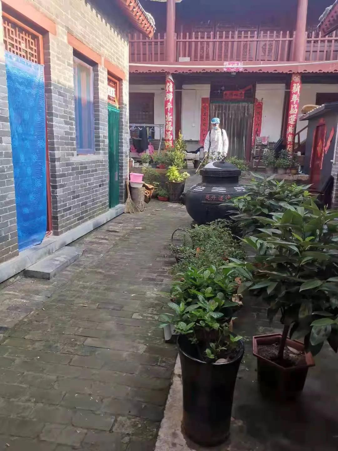 河南嵩山中岳庙开展预防性消毒工作-道音文化