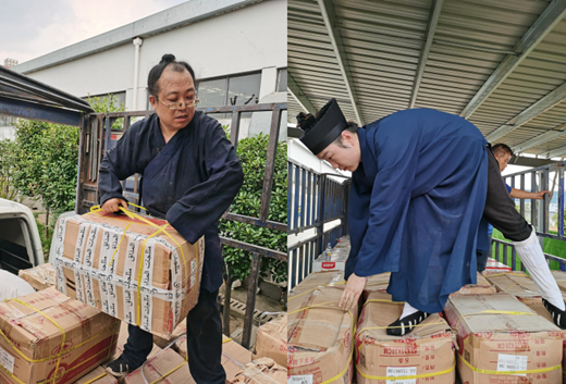 湖北省道教界踊跃为河南受灾地区捐款捐物