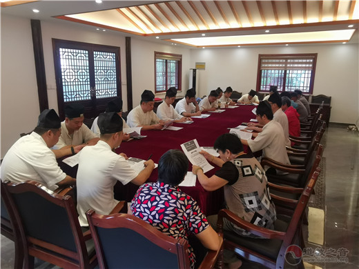 常州白龙观开展“2021年民族宗教政策法规学习月”活动-道音文化