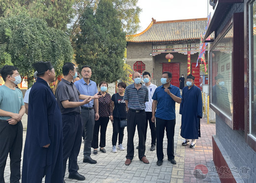 山东省民宗委副主任左亭一行到临清泰山行宫碧霞元君祠视察调研-道音文化
