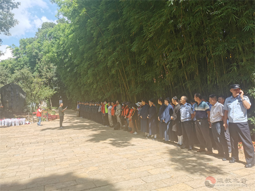 云南省道教协会龙泉观开展国庆节前“反恐防暴”演练暨消防安全检查工作-道音文化