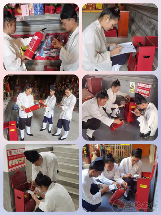 广西桂平市道教界积极开展“迎国庆”宫观消防安全检查-道音文化