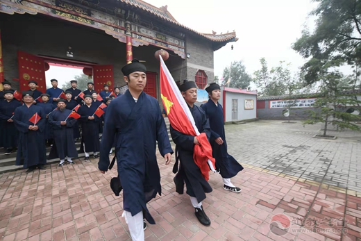 聊城市道教协会在临清泰山行宫碧霞元君祠举行庆祝新中国成立72周年暨书画展活动