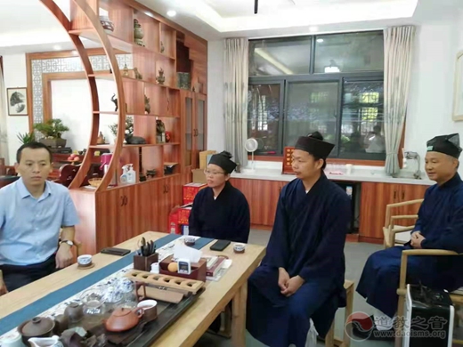 中共紫阳县委常委、统战部部长刘康明一行在紫阳县各宫观调研-道音文化