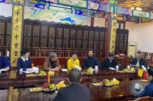 中央音乐学院国家级非物质文化遗产保护与研究中心调研组到成都市道教协会调研-道音文化