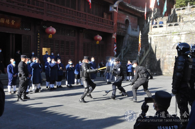 武当山道教协会2021年开展反恐防暴演练-道音文化