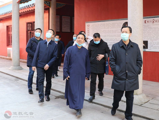 湖南省民宗委党组副书记、副主任胡建新一行调研邵阳道教工作