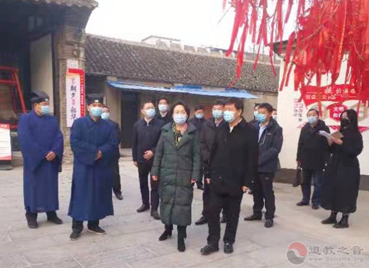 淮安市委领导检查淮安东岳庙安全生产和疫情防控工作