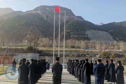 陕西道教学院举行开学典礼暨升国旗仪式