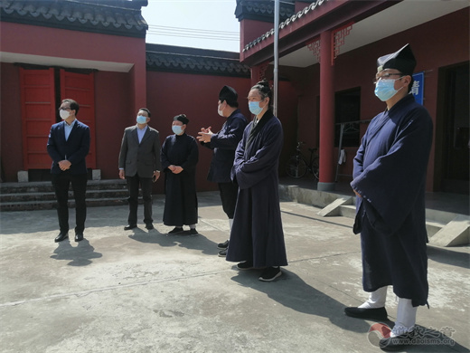 常州市民宗局领导视察常州道教活动场所