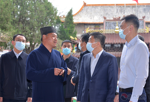 聊城市委常委、统战部部长柳庆发到临清泰山行宫碧霞元君祠调研