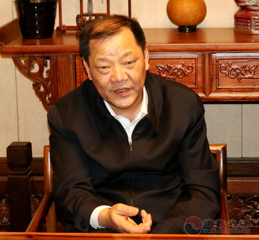 浙江省政协副主席陈铁雄一行到省道协调研