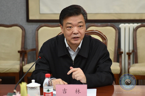 中央社会主义学院党组书记、第一副院长吉林一行到中国道教协会座谈交流