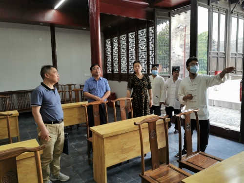 泰州市民宗局调研宗教活动场所法治宣传教育基地建设工作