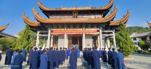 南岳坤道学院举行“纪念中国人民抗日战争暨世界反法西斯战争胜利77周年和平祈祷法会”