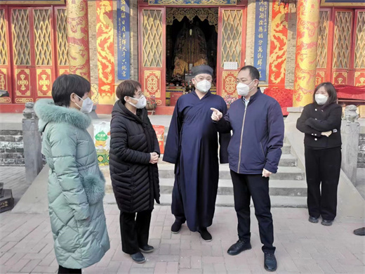 临清市委常委、统战部部长田勇走访慰问泰山行宫碧霞元君祠