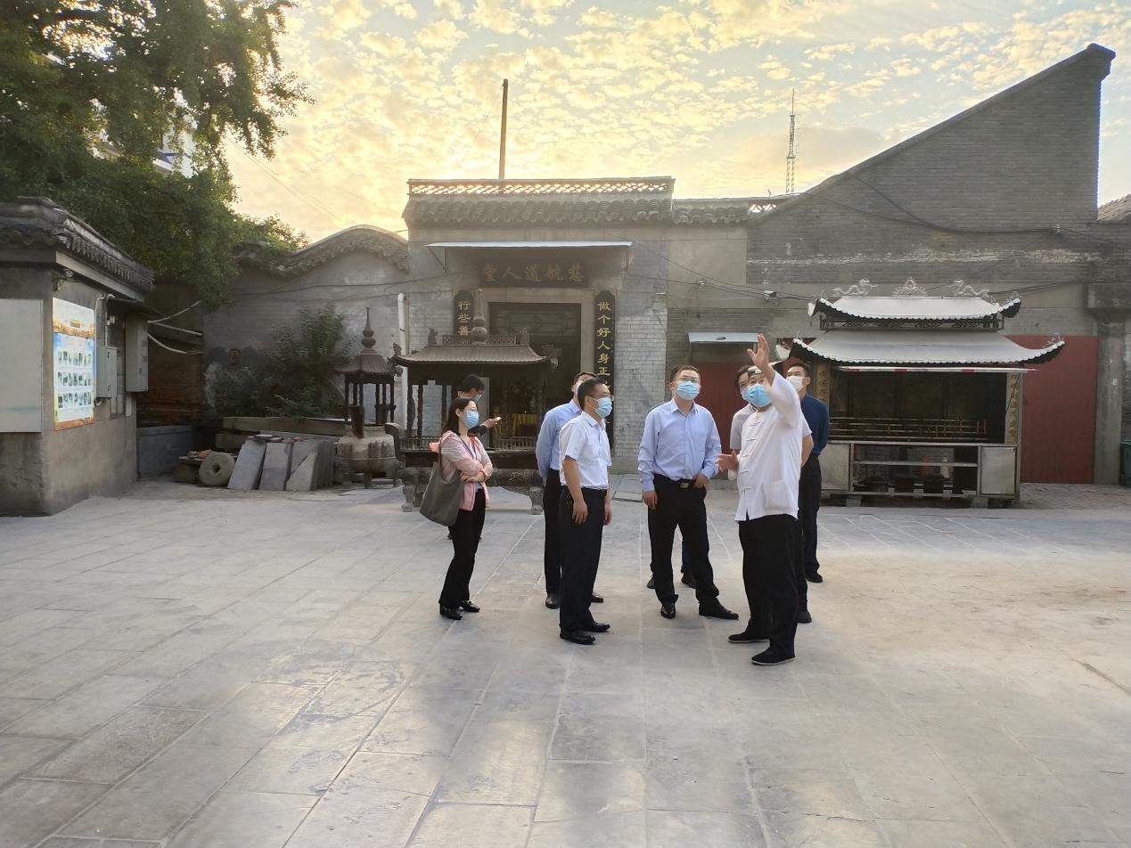 淮安市安全生产第一督导组赴淮安东岳庙检查安全生产及疫情防控工作