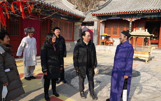 北京市委统战部副部长周开让一行赴桃源观调研
