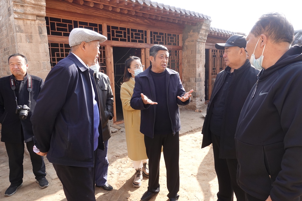 榆林市关公文化研究会考察生态建设富民