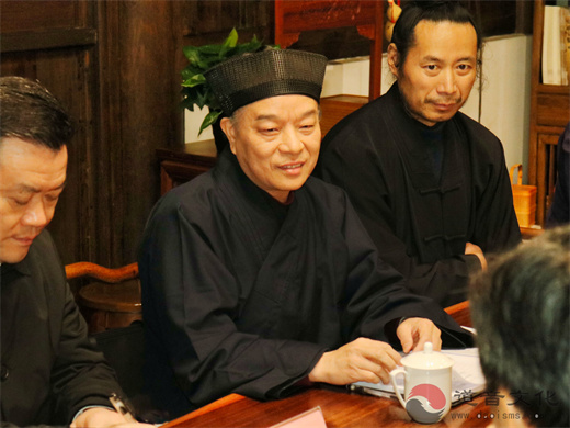 浙江省政协副主席王昌荣到省道教协会走访调研