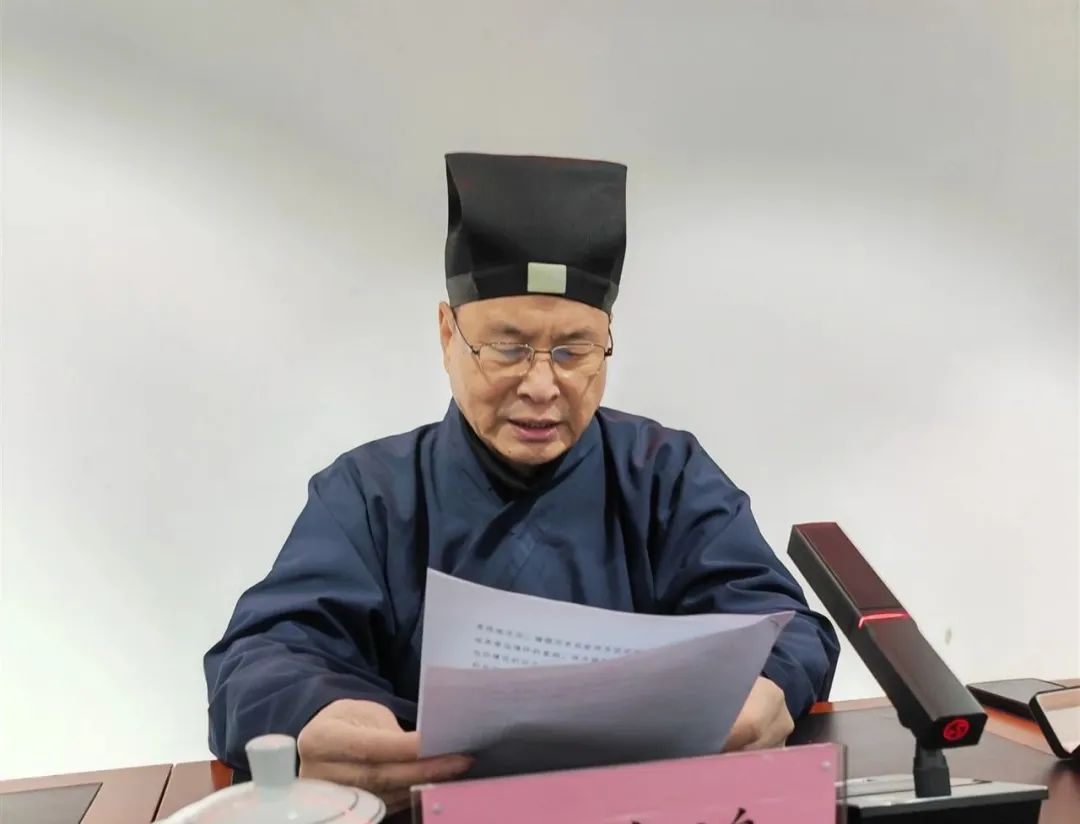 中国道教学院举行升国旗仪式和2023年春季学期开学动员会