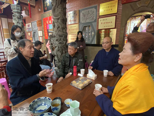 厦门朝宗宫喜迎金门妈祖宫庙文化发展协会秘书长李锡民