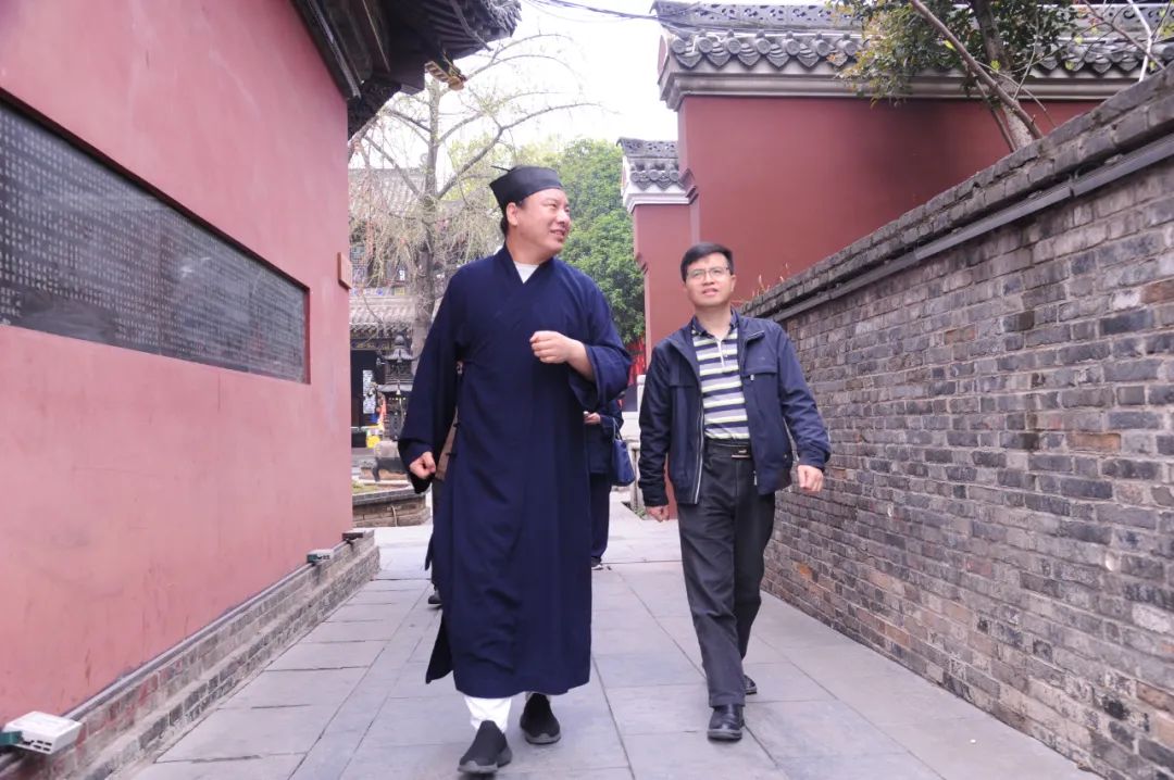 广东省民宗委一行到武汉长春观走访调研