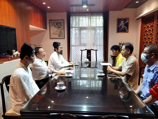 广东省民族宗教委、省道教协会联合到圆玄道观调研安全生产月活动筹备情况