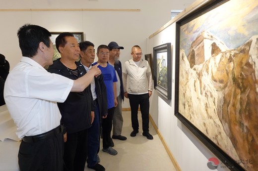 榆林市关公文化研究会参观古堡书画展传扬长城精神-道音文化